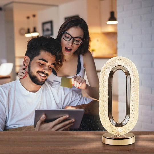 Table Lamp Touch Control USB Chargeable LED Crystal Night Light Remote Control