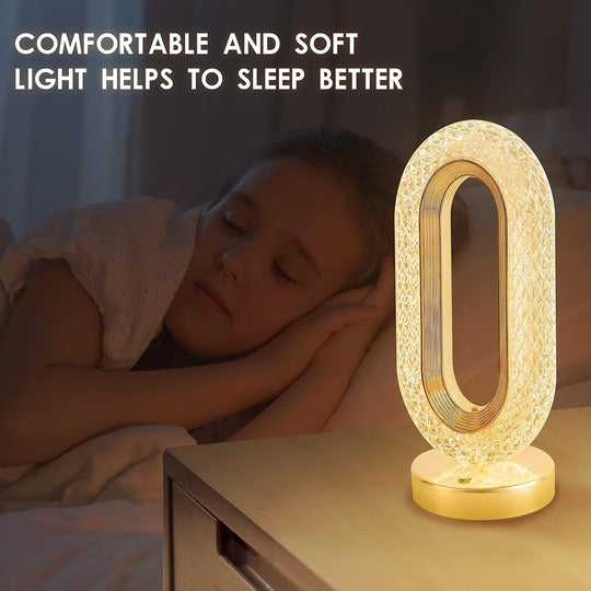 Table Lamp Touch Control USB Chargeable LED Crystal Night Light Remote Control
