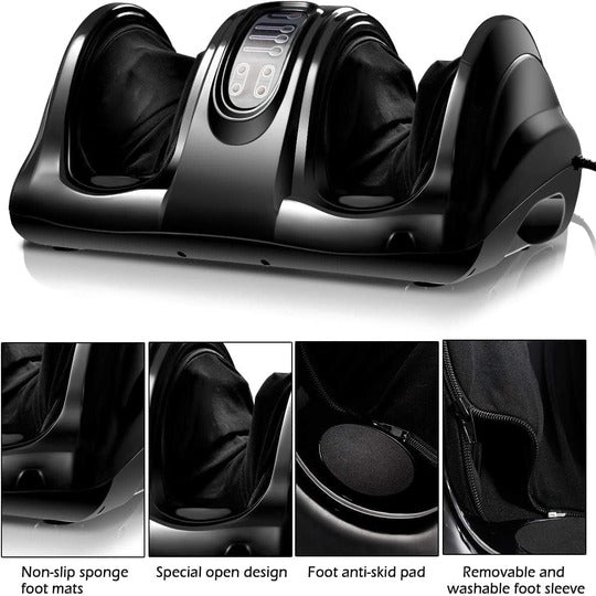 Foot Massager Kneading and Rolling for Foot Ankle Nerve Pain Handle High Intensity Rollers Remote Control