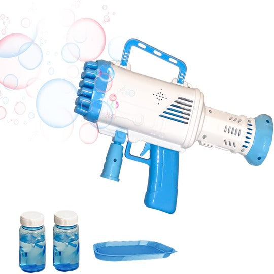 Bubble Gun Electric Bubble Maker With 64 Holes And Light Big Bubble Blowers For Kids