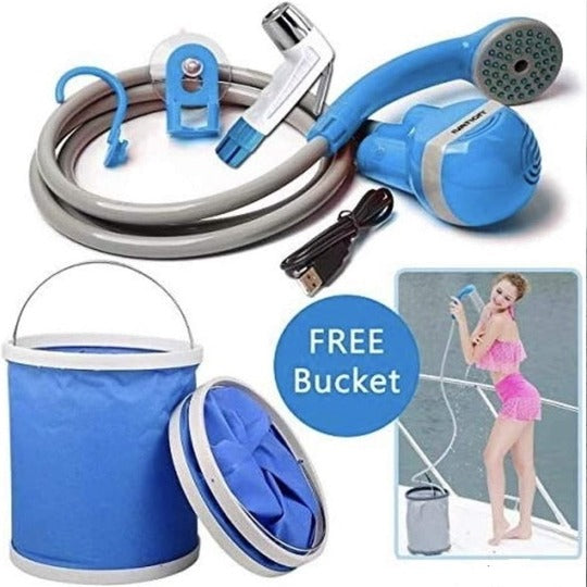 Shattaf Portable Travel Bidet Spray for indoor and outdoor With Bucket
