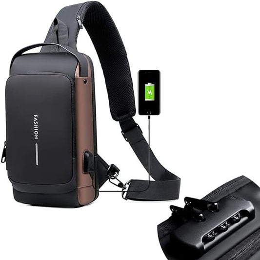 Shoulder Bag USB Charging Sport Anti-theft Backpack Travel Waterproof Bag