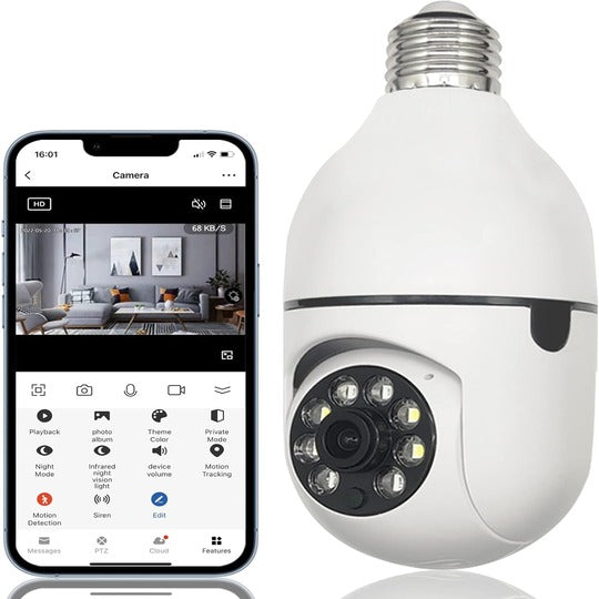 Camera For Indoor Home Security Wireless Rotational