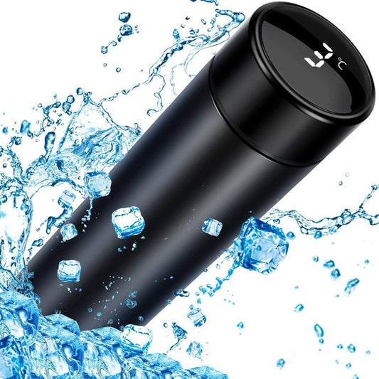 Water Bottle Smart Touch Screen LED Display Stainless Steel Thermal Flask For Office Home And Gym