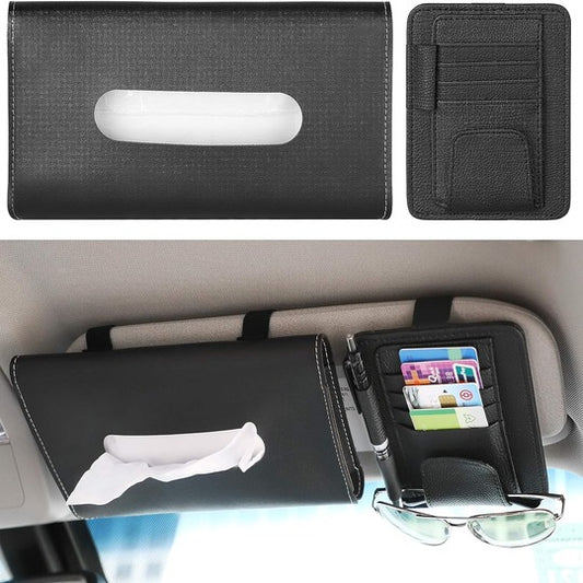 Car Accessories Tissue Holder Premium Leather Napkin Holder