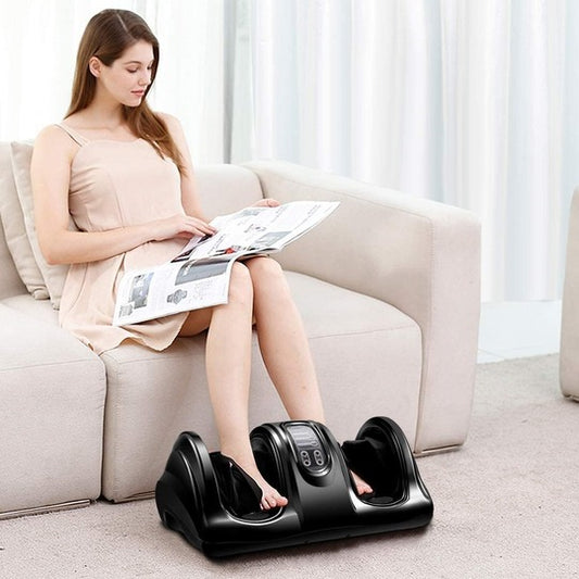 Foot Massager Kneading and Rolling for Foot Ankle Nerve Pain Handle High Intensity Rollers Remote Control