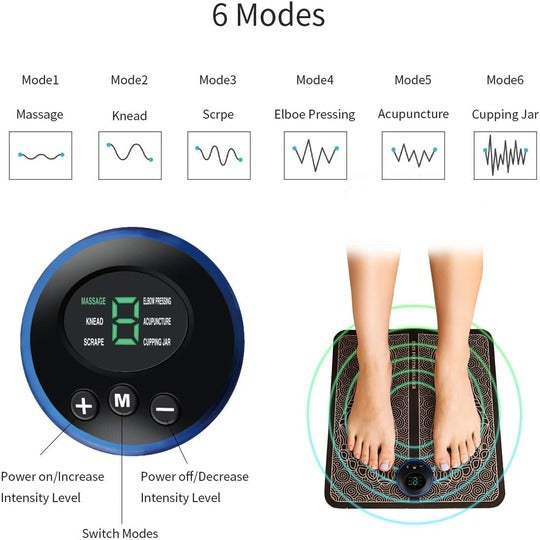 EMS Foot Massager Relax Stiffness Muscles Foot Pain Relief
