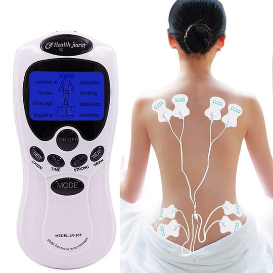 Electronic Pulse Massager 8 in 1 Digital Therapy Machine Full Body Massager