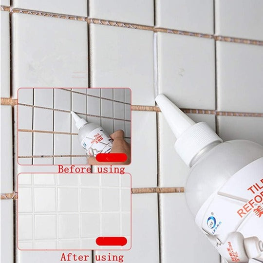 Tile Refill Waterproof Tiles Gap Filler Repair Filler Tube Paste for Kitchen Bathroom 280ml
