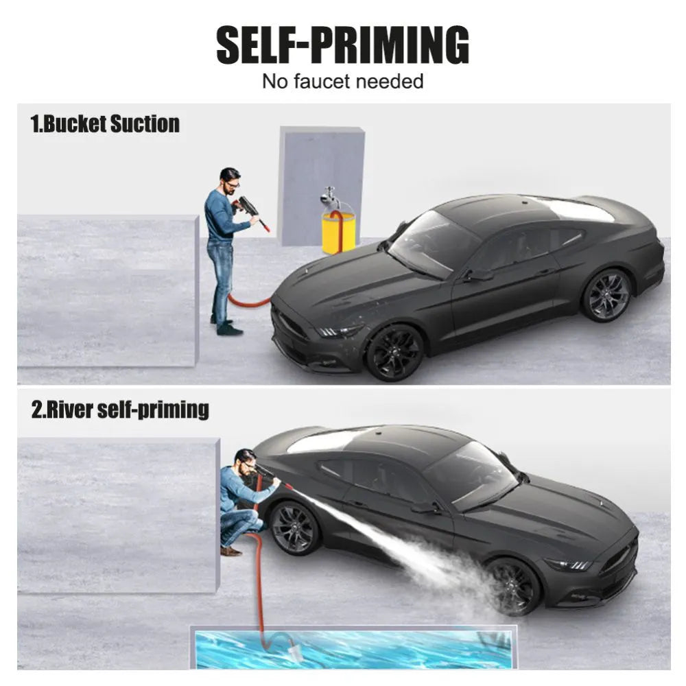 High Pressure Car Washer Gun With 2 Batteries