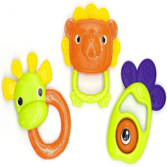 12 pcs Newborn Teether Toy Rattle Set for New Born
