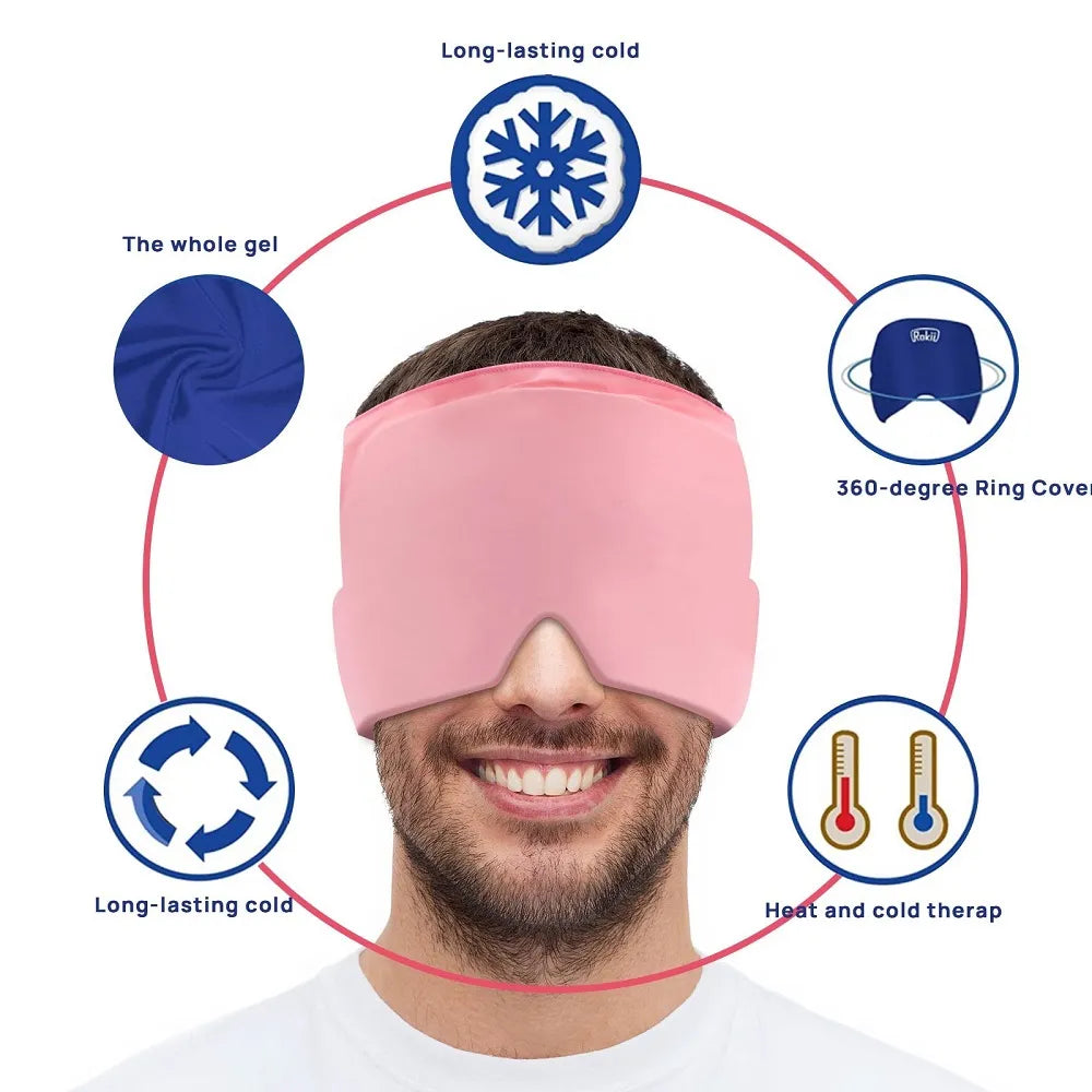 Headache And Migraine Relief Eye Mask With Soft Gel