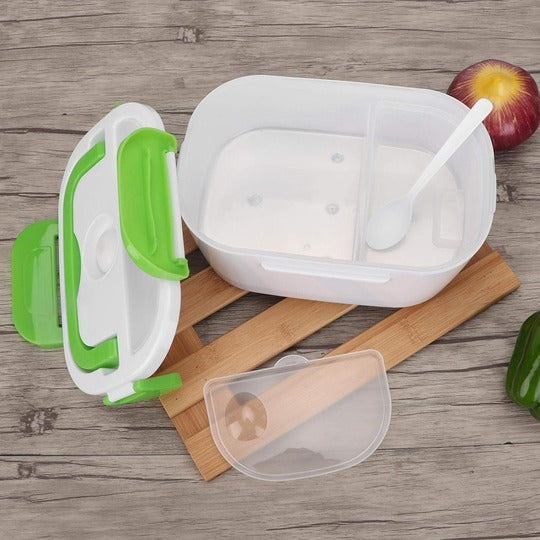 Lunch Box Portable Electric Food Warmer Food Container Car Heated Lunch Box with Spoon