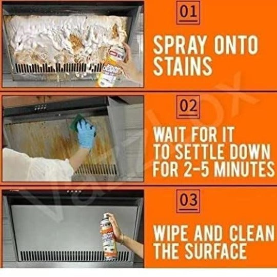 Kitchen Cleaner Multipurpose Foam Cleaner For Unwanted Stain Remover With Fragrance