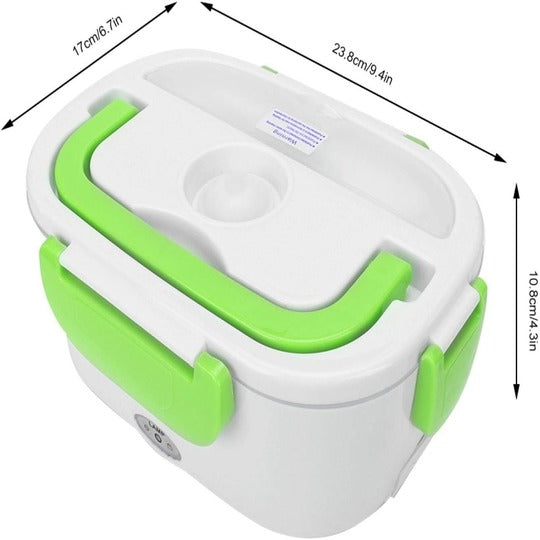 Lunch Box Portable Electric Food Warmer Food Container Car Heated Lunch Box with Spoon