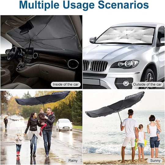 Car Sunshade Umbrella Front Windshield Sun Shade Windscreen Interior Quick Unfolding