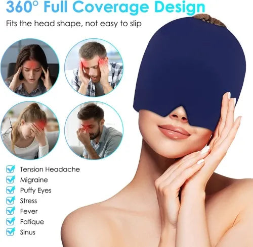 Headache And Migraine Relief Eye Mask With Soft Gel