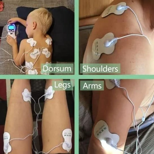 Electronic Pulse Massager 8 in 1 Digital Therapy Machine Full Body Massager
