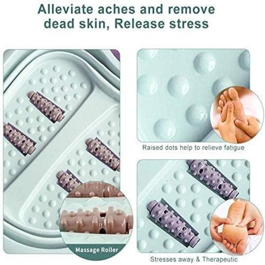 Foot Massager Collapsible Foot Bath Tub Stress and Tension Relief