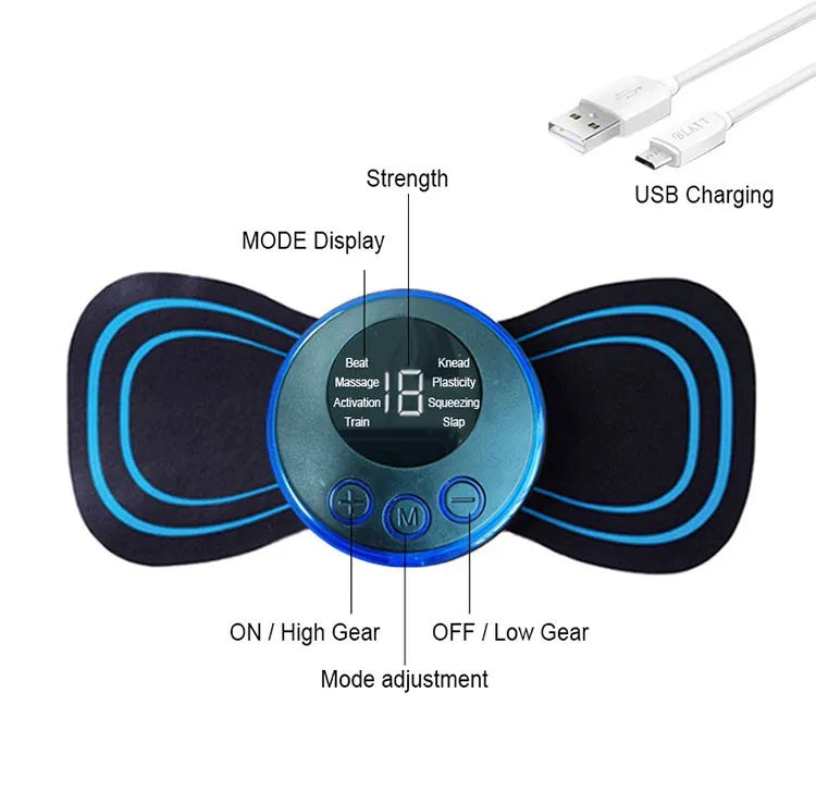 EMS Mini Massager Full Body Muscle Pain Relief